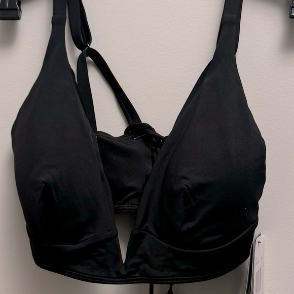 Coco Reef Womens Black Solid Plunge Neckline Beachwear Bikini Swim top NWT - Picture 11 of 13